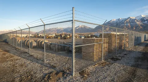 Commercial fence installation in Lehi