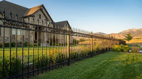 Iron and metal fence installation in Lehi