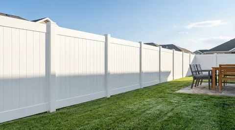 Privacy fence installation in Lehi