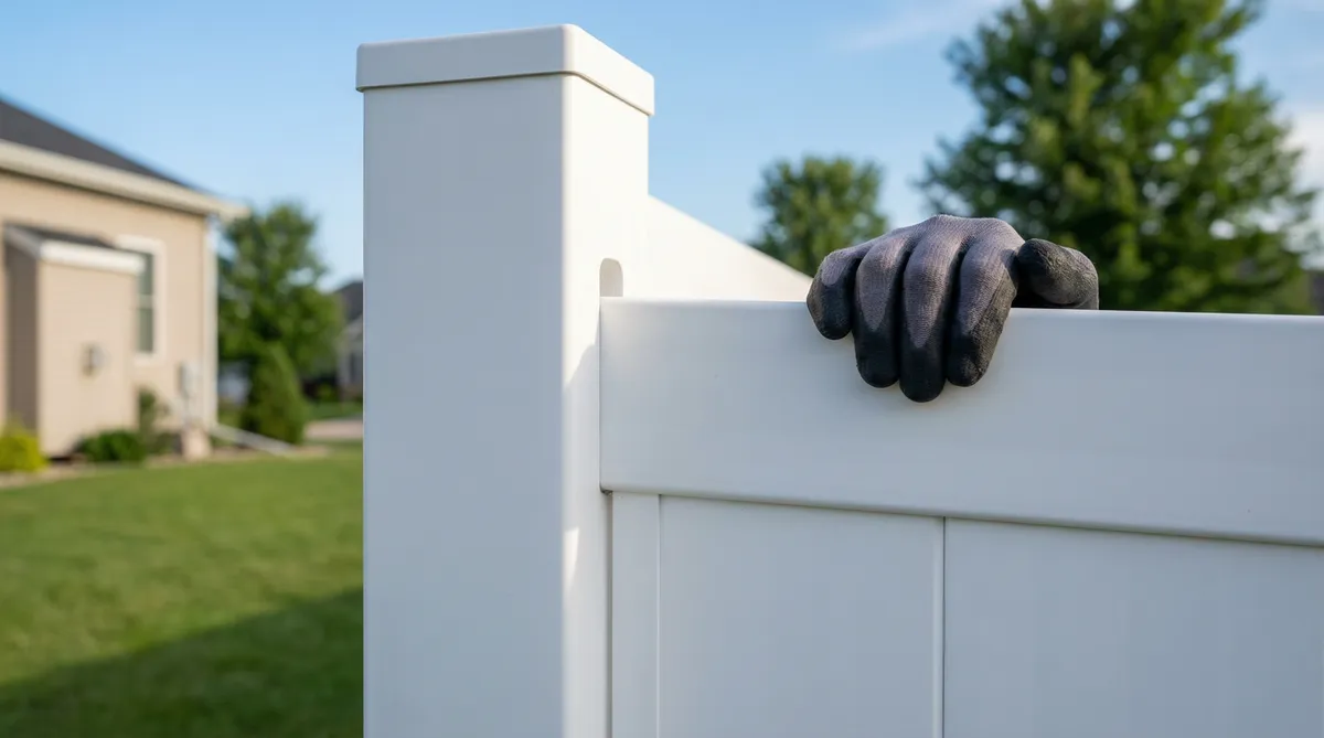 Professional vinyl fence installation in Utah County